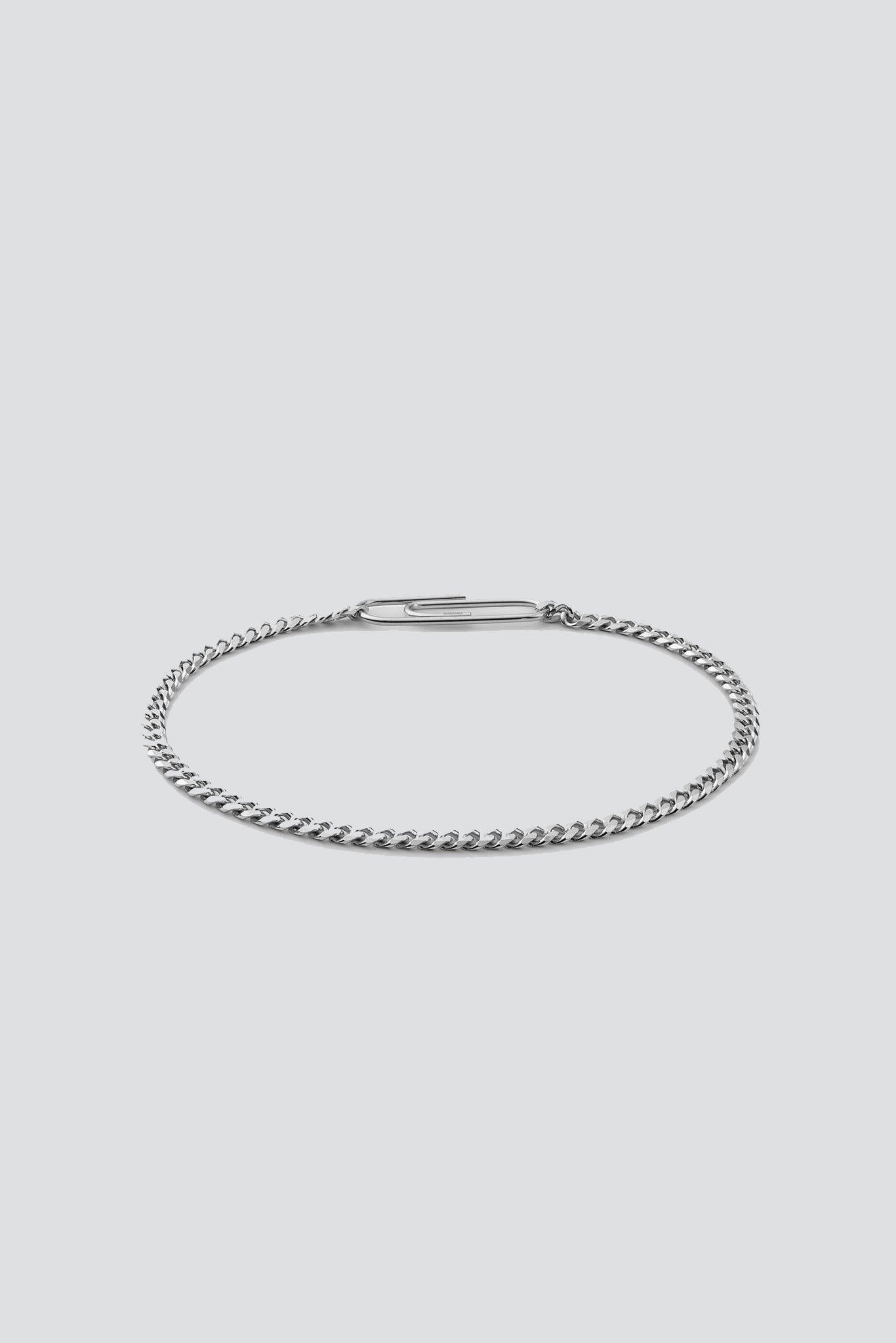 Sterling Silver Cuban Link Paper Clip Bracelet