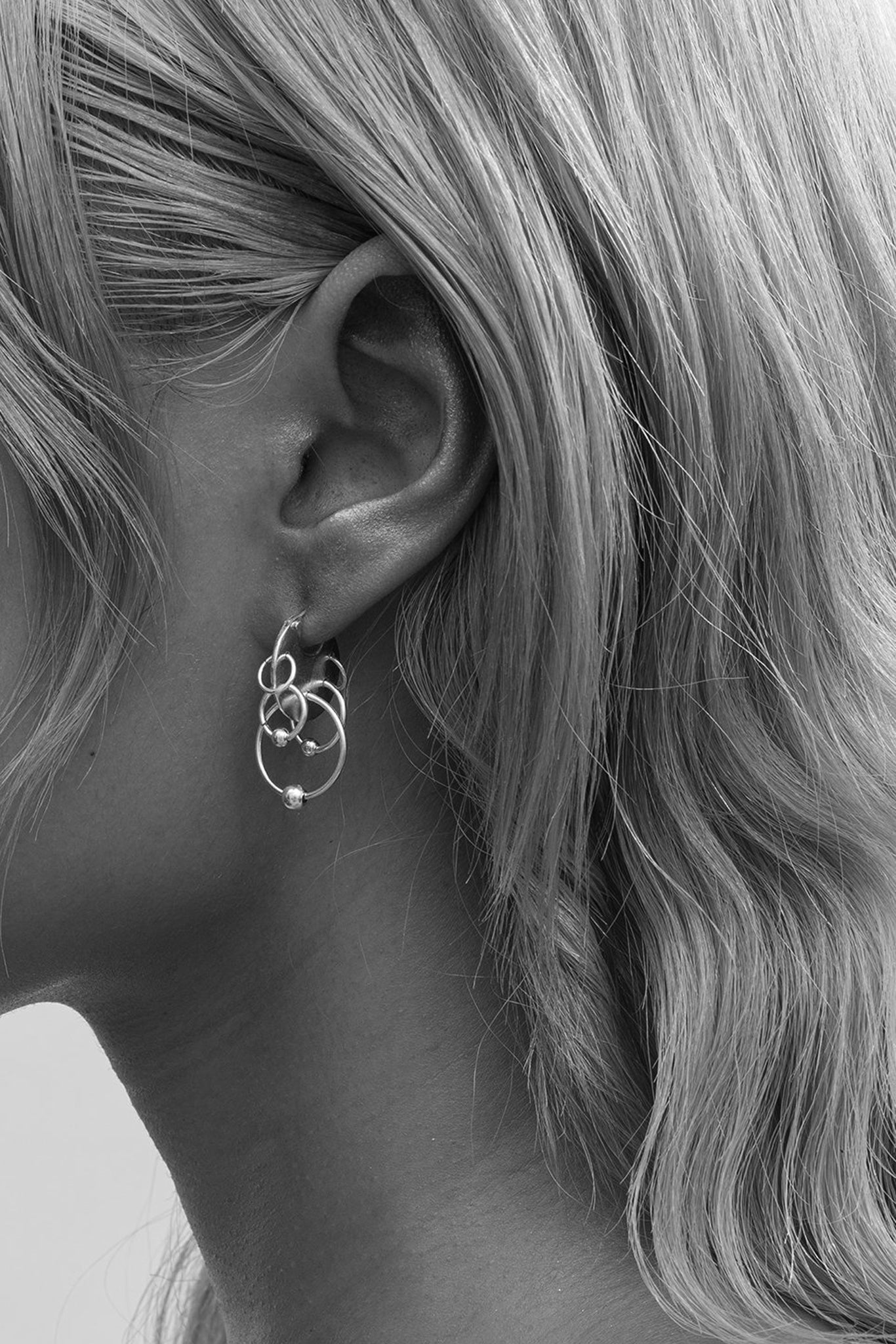 Silver Venn Quinn Earrings