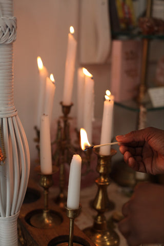 White Candles Burning