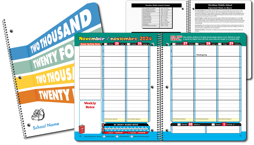 Elementary School Personalized Planner