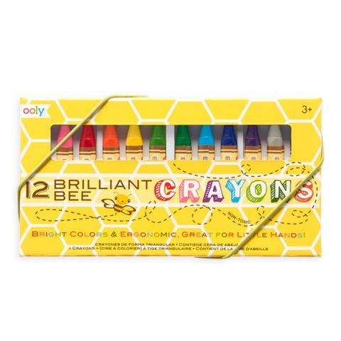 Kitpas Rice Wax Bath Crayons 3 Colours - Shell (Yellow, White, Pink)