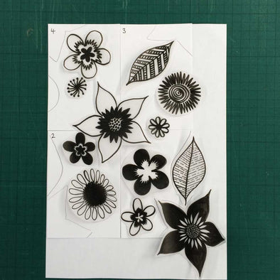 Printing a Repeat Pattern Handprinted