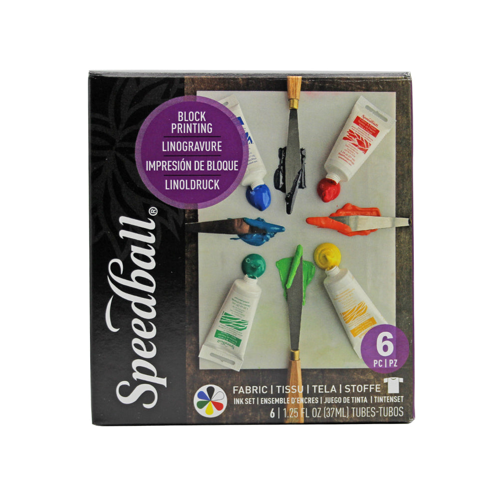 Speedball Fabric Block Printing Ink, 2.5oz (75cc), Choose Ink Colors