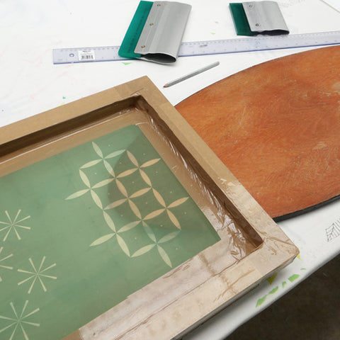 Textiles Printing With The Table Type Screen Printing Frame