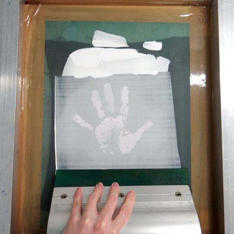 Screen Printing White Ink on Dark Fabric 