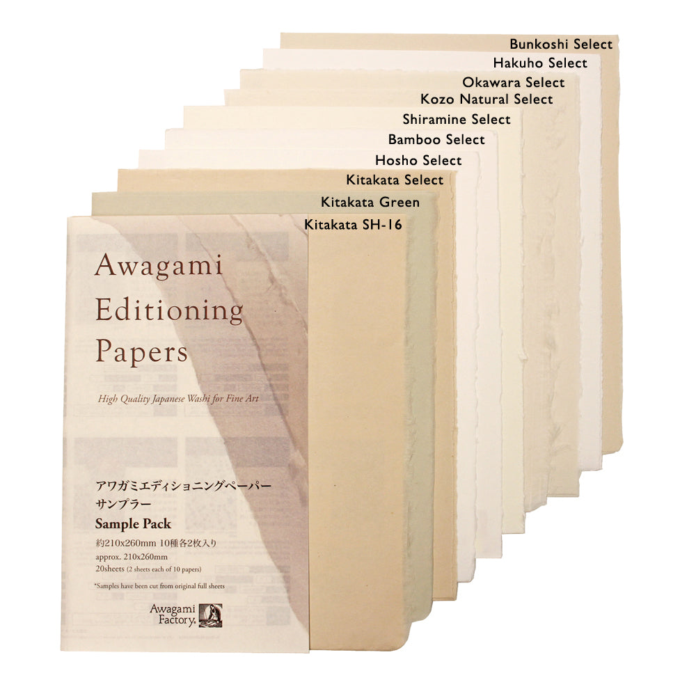 Awagami Kinwashi Cream, Japanese Paper, Printmaking, Washi Paper