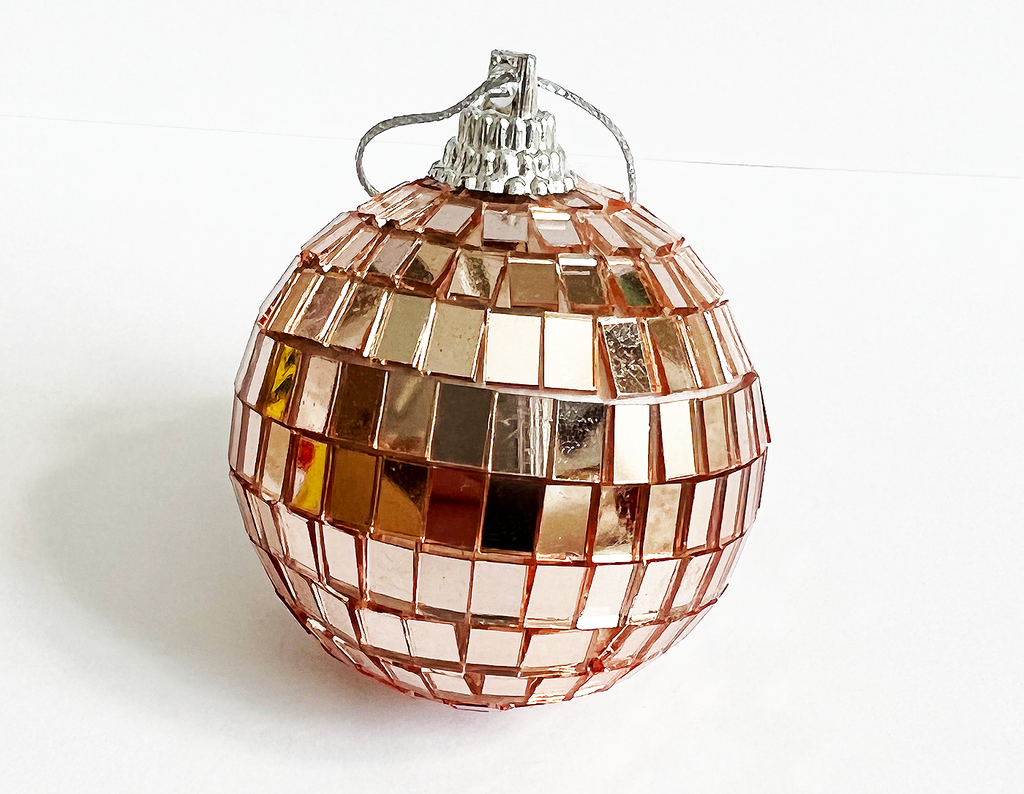 2 Hanging Disco Ball Mirror Ball Christmas Tree Ornament