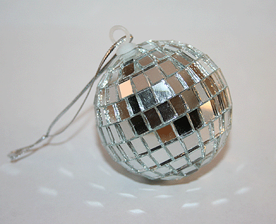 twin mirror disco ball