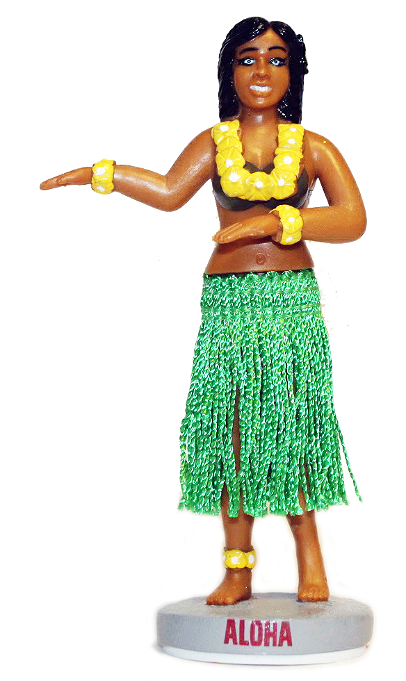 hula dancer bobble head dashboard