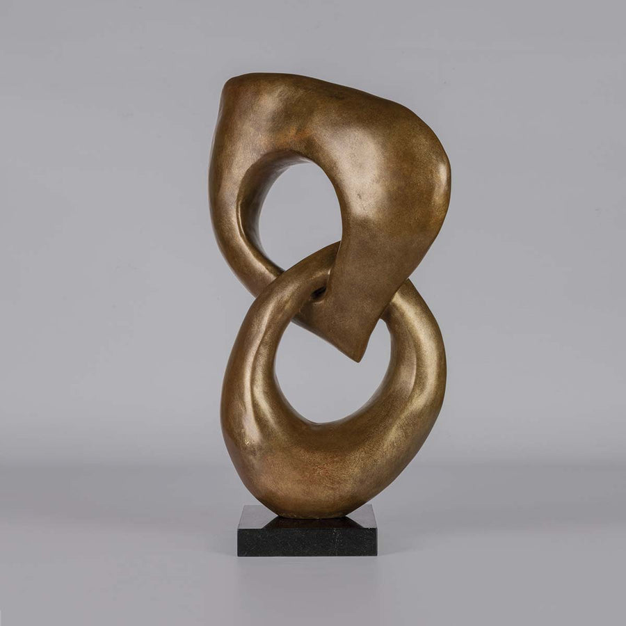 rings brown patina bronze sculpture - Fp Art - Fp Art Online