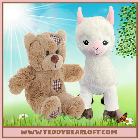 Stuff Your Own Teddy Bear Kit llama and teddy bear