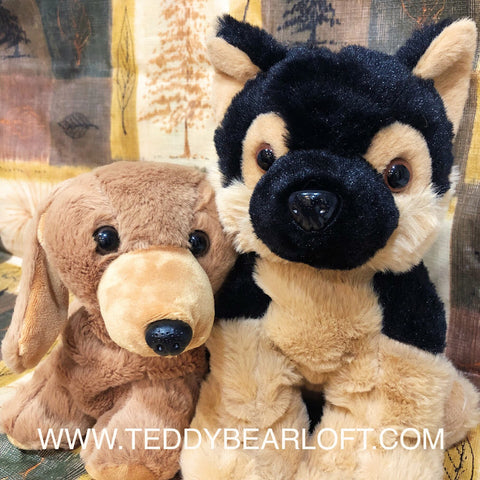 Stuff your Own Teddy Bear Kits German Shepherd and Dachshund