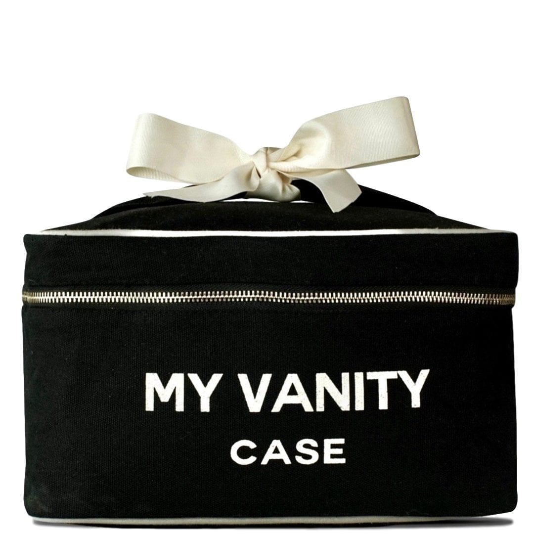 Black Large Beauty Case in cotton, Monogram | Bag-all