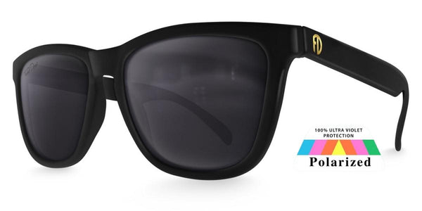 Black polarized sunglasses