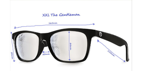 165MM THE GENT SUNGLASSES FOR BIG HEADS