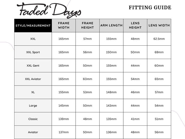 sunglasses for big heads size guide