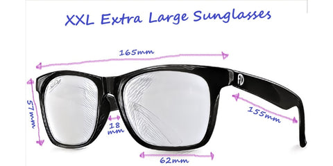 165mm wide sunglasses for big heads