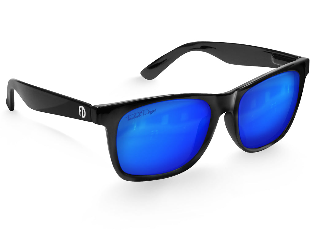 Xxl Extra Large Polarized Blue Lens Sunglasses Faded Days Sunglasses