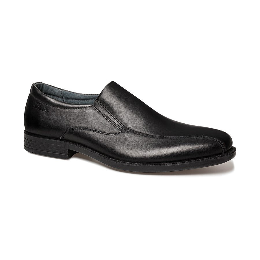 clarks boys black school shoes