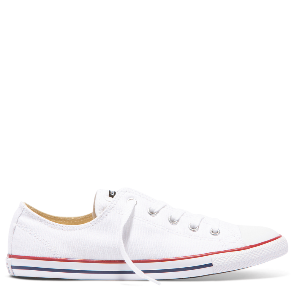 converse all star dainty low white