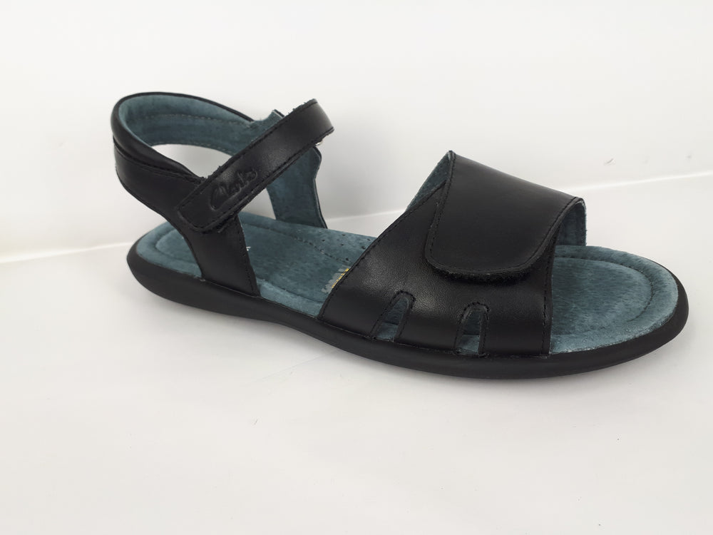 clarks black sandals nz