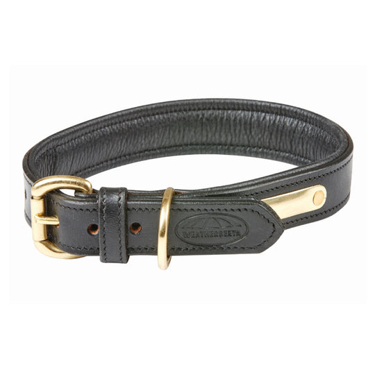 WEATHERBEETA PADDED LEATHER DOG COLLAR 