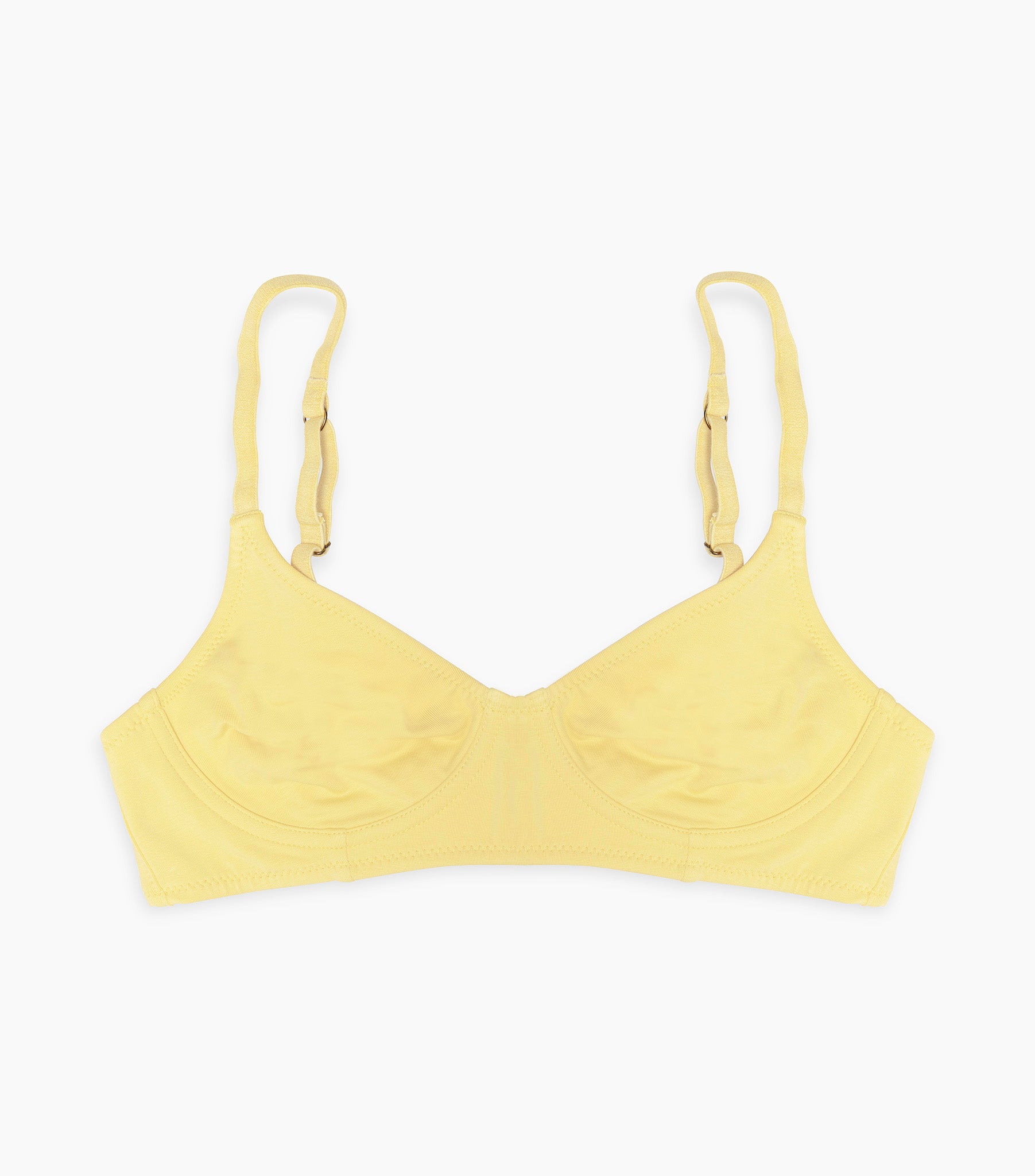 Organic Full Cup Wirefree Bra - Lemon