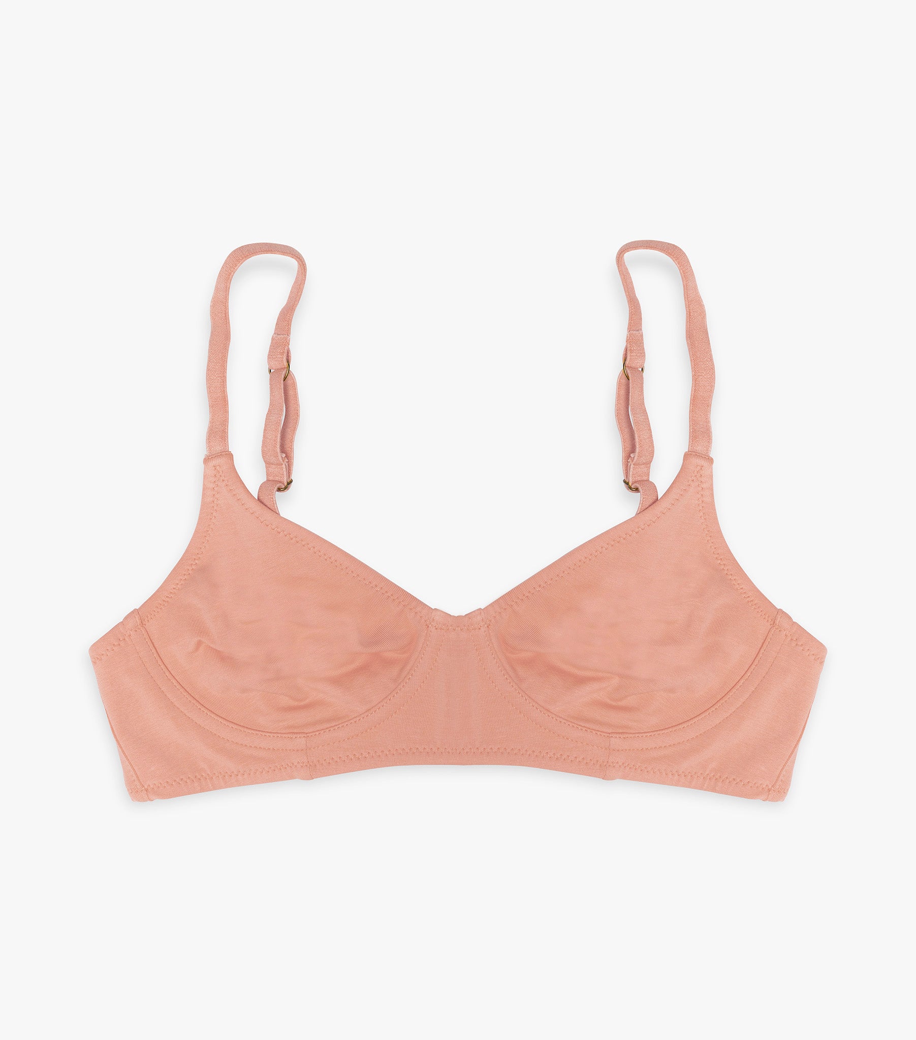 Organic Full Cup Wirefree Bra - Rose