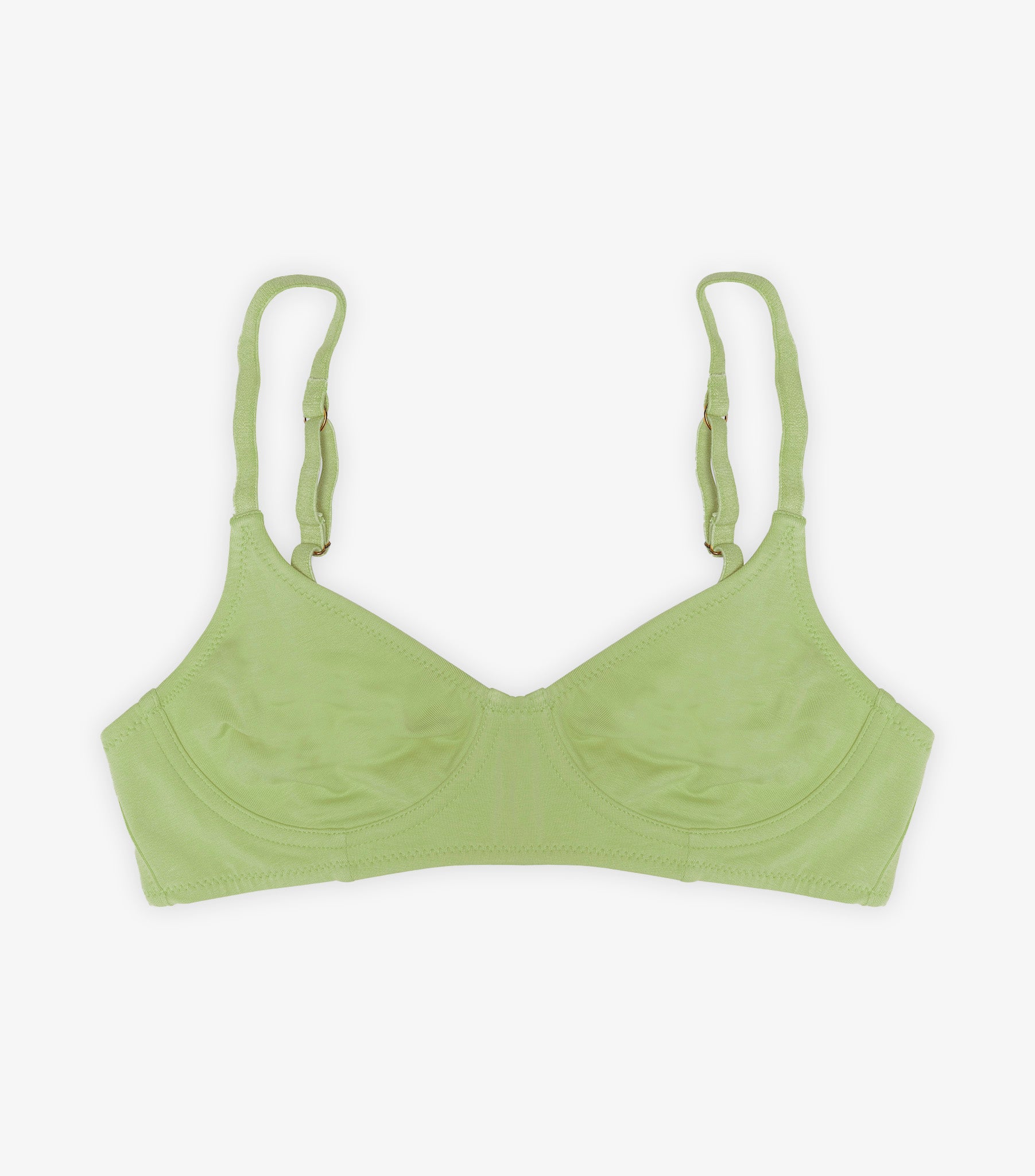 Organic Full Cup Wirefree Bra - Sage