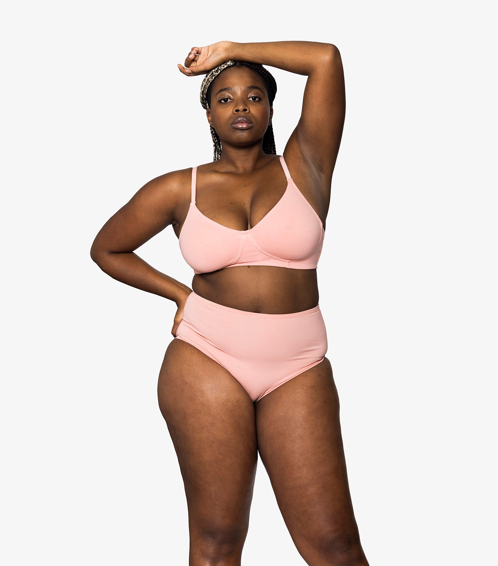 Organic Full Cup Wirefree Bra - Rose