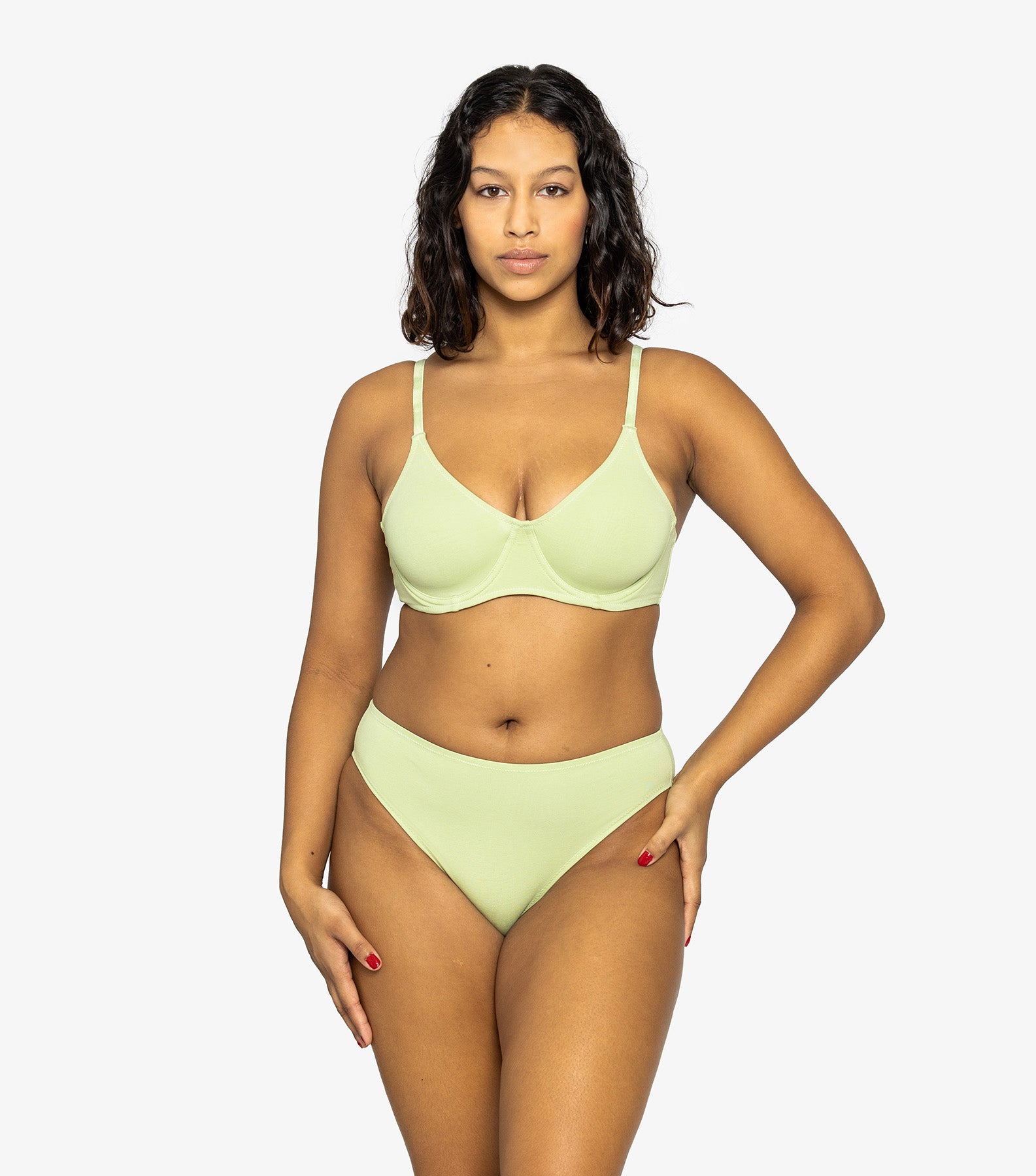 Organic Underwire Bra - Sage