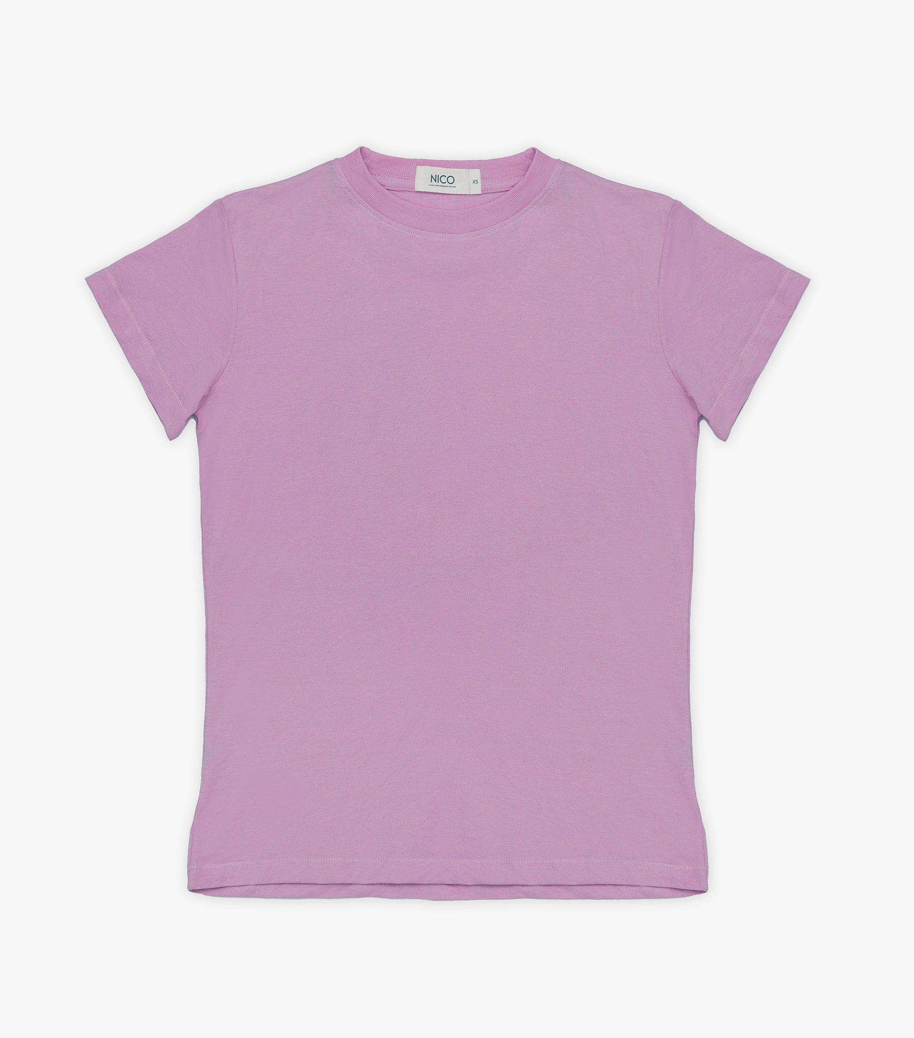 Organic Crew Neck Tee - Lilac