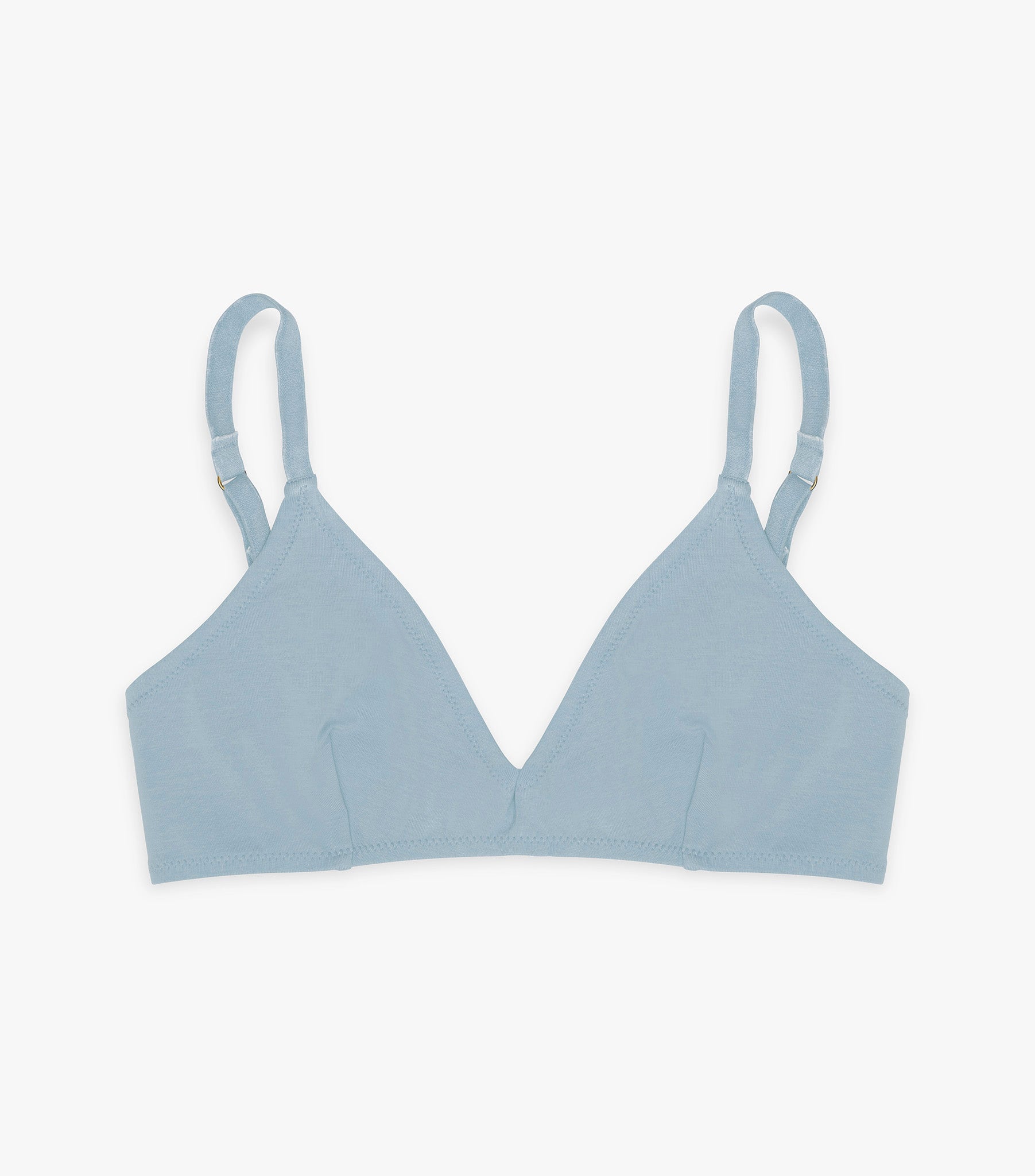 Organic Triangle Bra - Powder Blue