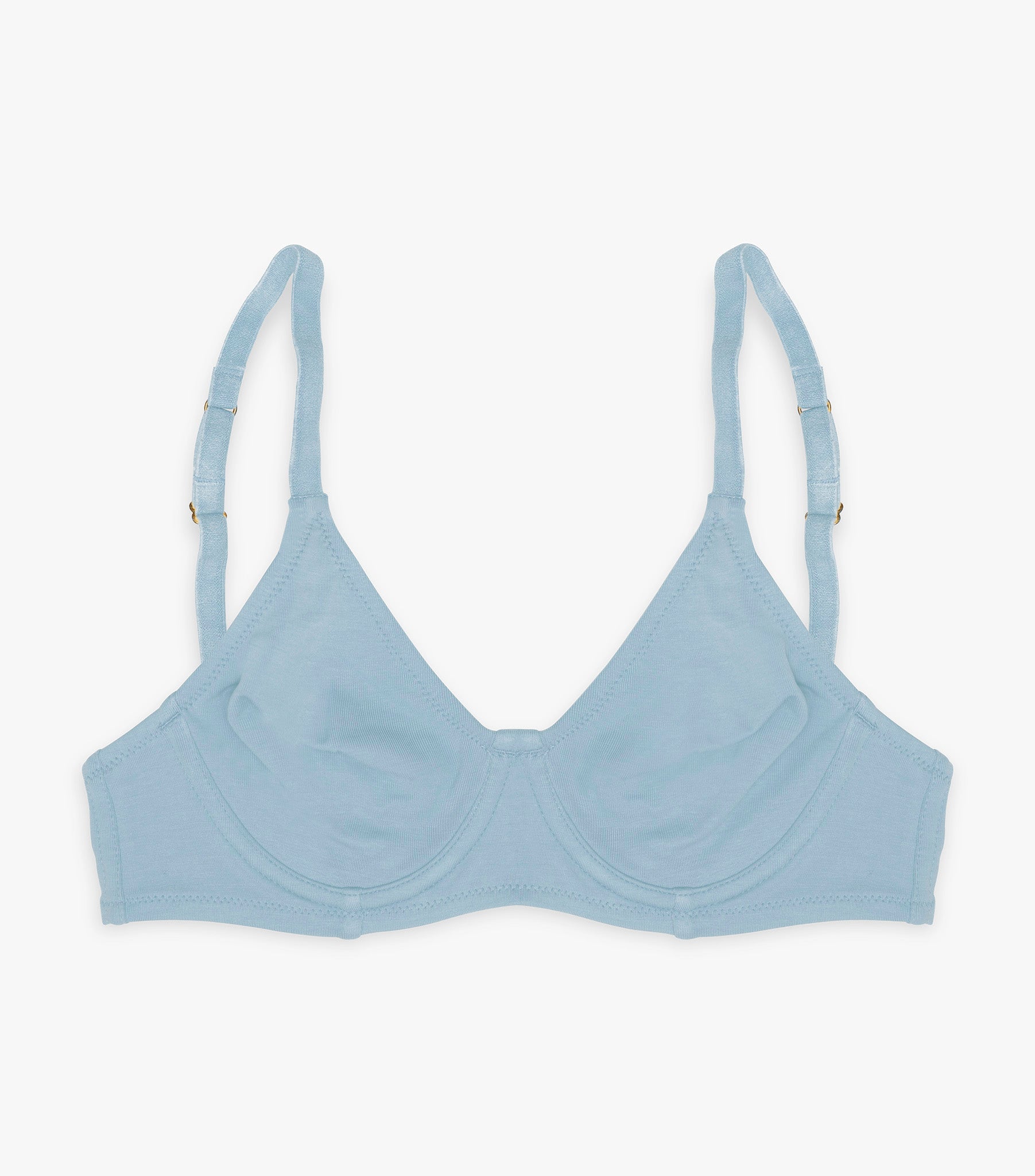 Organic Underwire Bra - Powder Blue