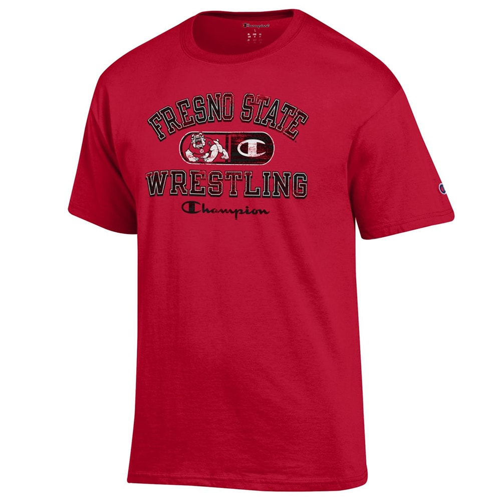 Fresno State Bulldogs Champion Wrestling T-Shirt - Shop Now! - Blue ...