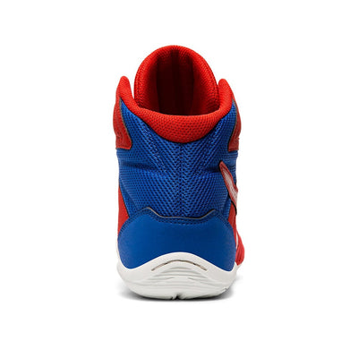 red white and blue wrestling shoes