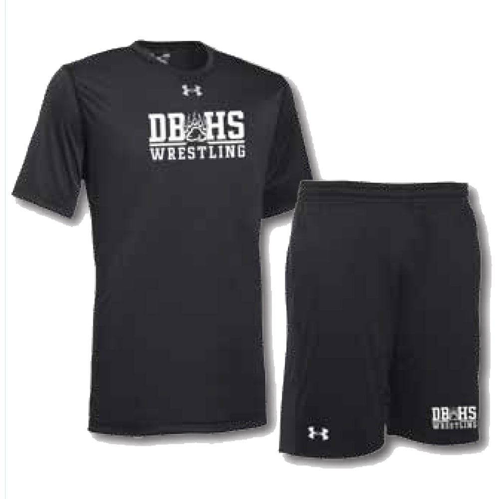 Exitoso Roux caliente Under Armour Pack #1 (Under Armour Wrestling Shirt and Shorts Combo) - Blue  Chip Wrestling