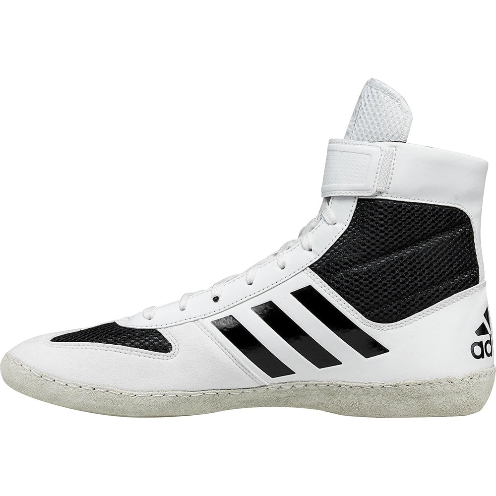 white and gold adidas wrestling shoes