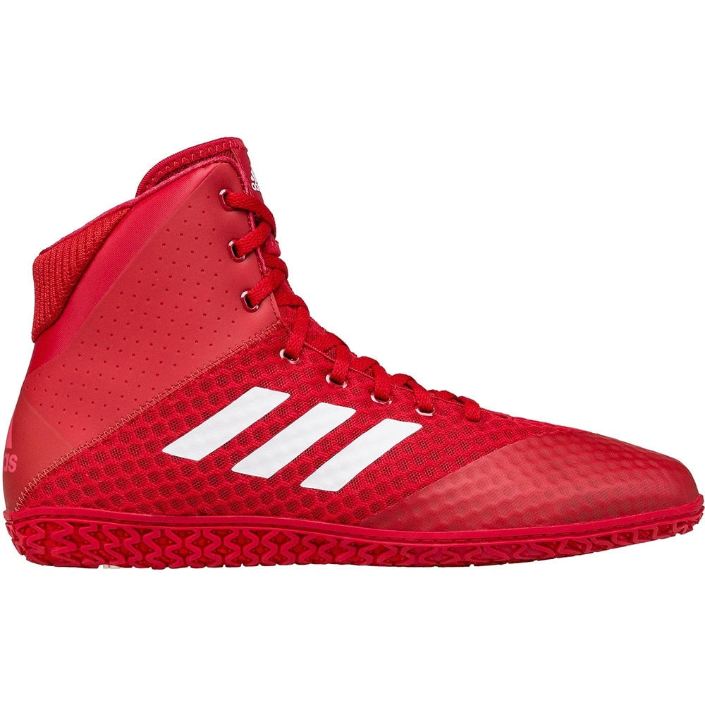 Adidas Mat Wizard 4 Wrestling Shoes (Red / White) - Blue Chip Wrestling