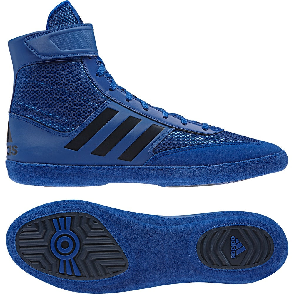 blue adidas wrestling shoes