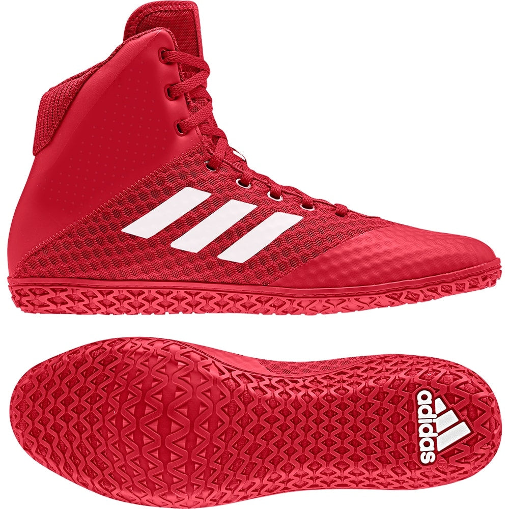 adidas red wrestling shoes