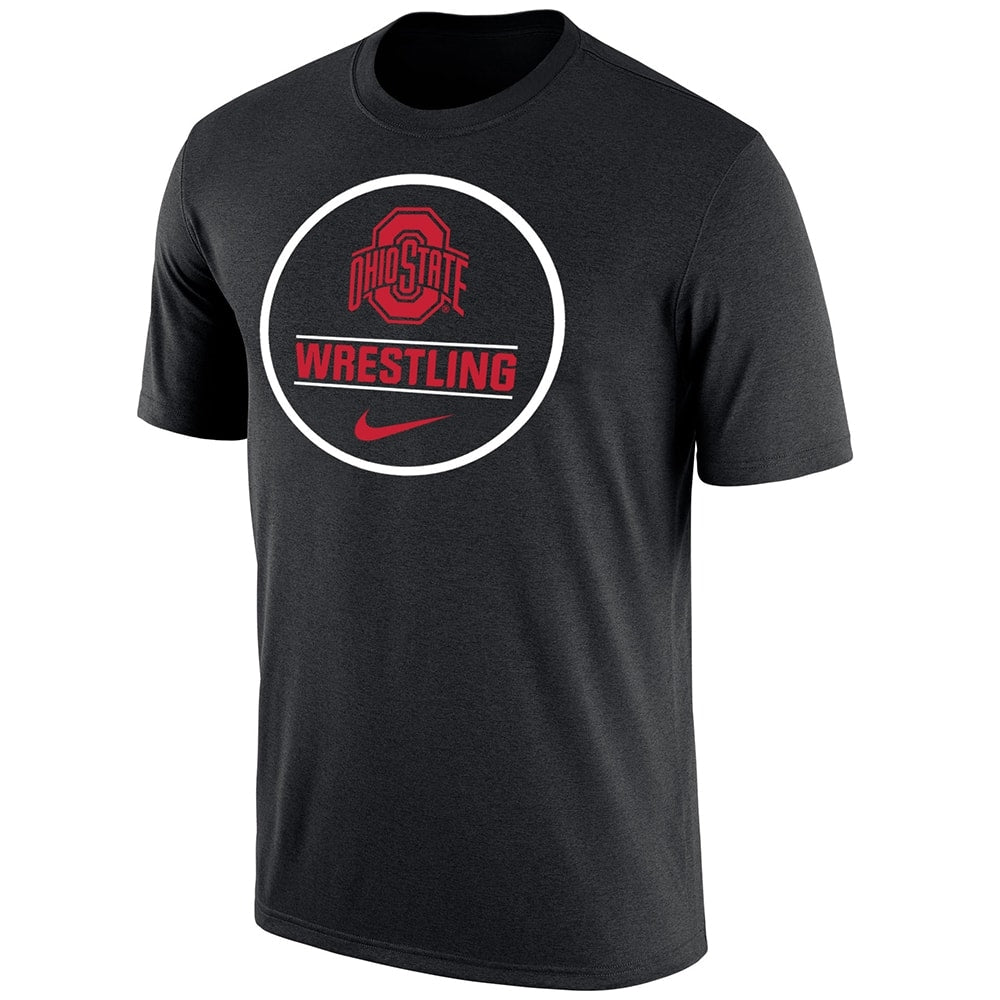 Ohio State Buckeyes Nike Wrestling Dri-Fit Cotton Short Sleeve Tee ...