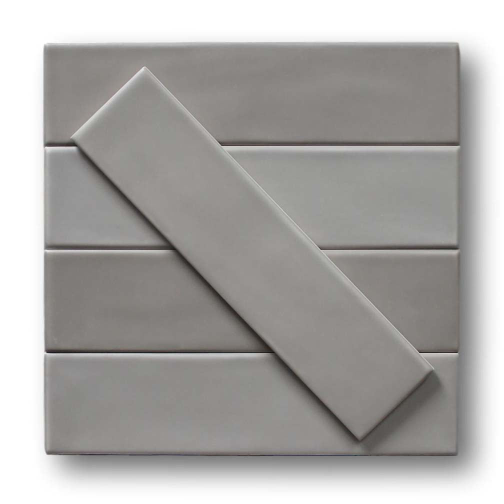 White Matte Ceramic Subway Wall Tile 4x12