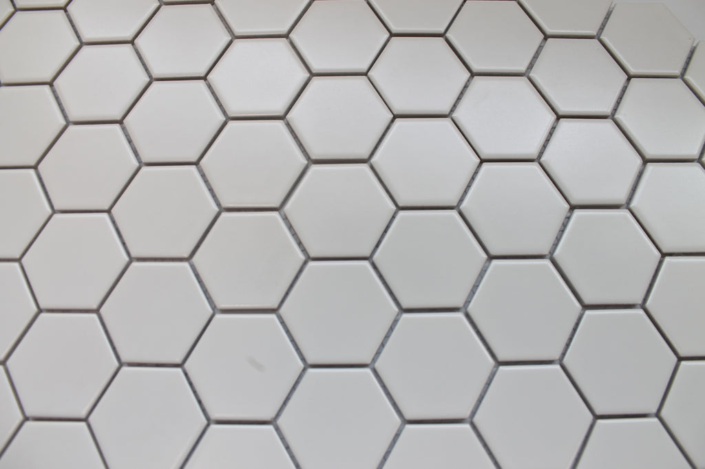 2 Inch White Glazed Porcelain Hexagon Mosaic Tiles Rocky Point Tile Online Tile Store 3115