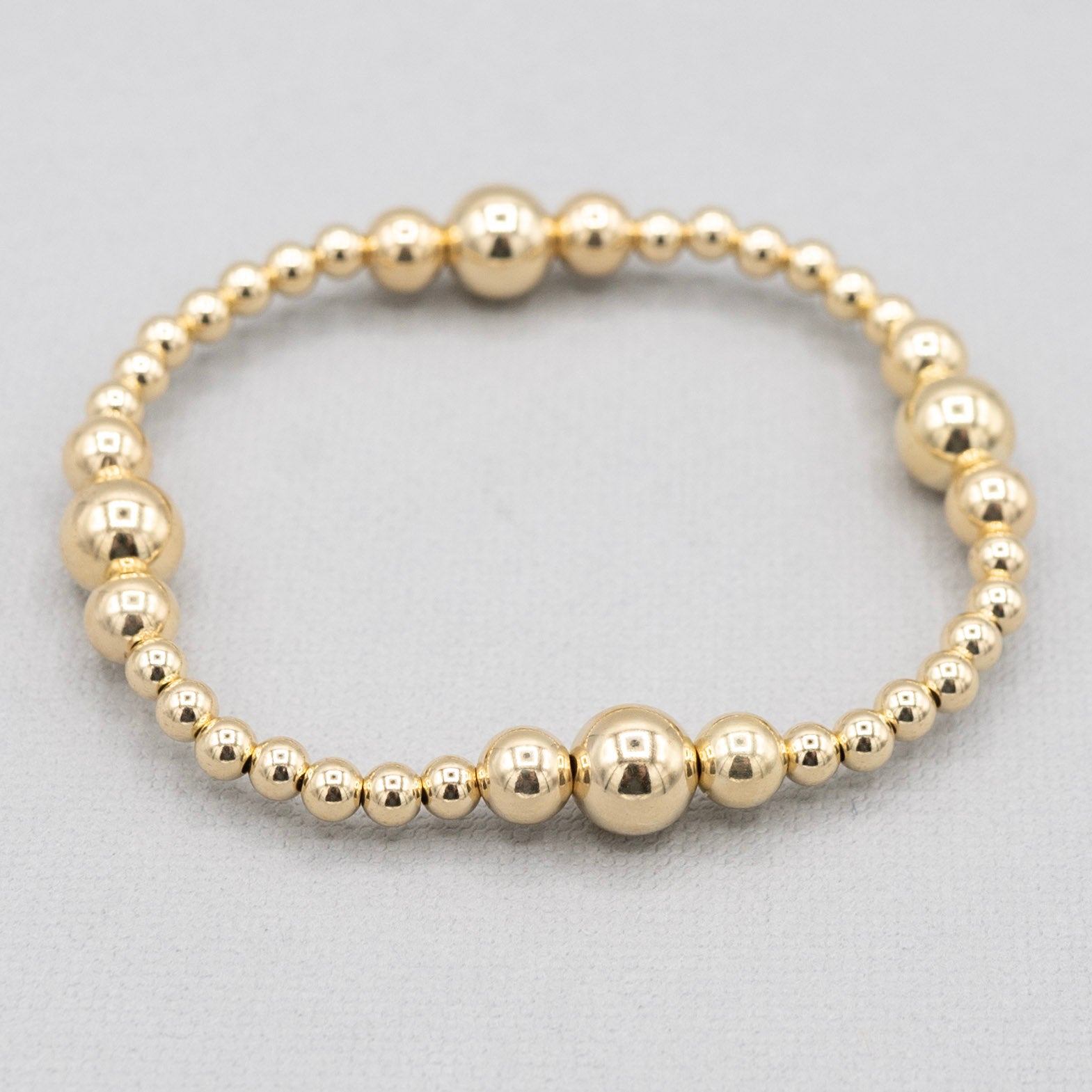 14K 6mm Gold & Pony Beads Bracelet – Excessorizebystacey