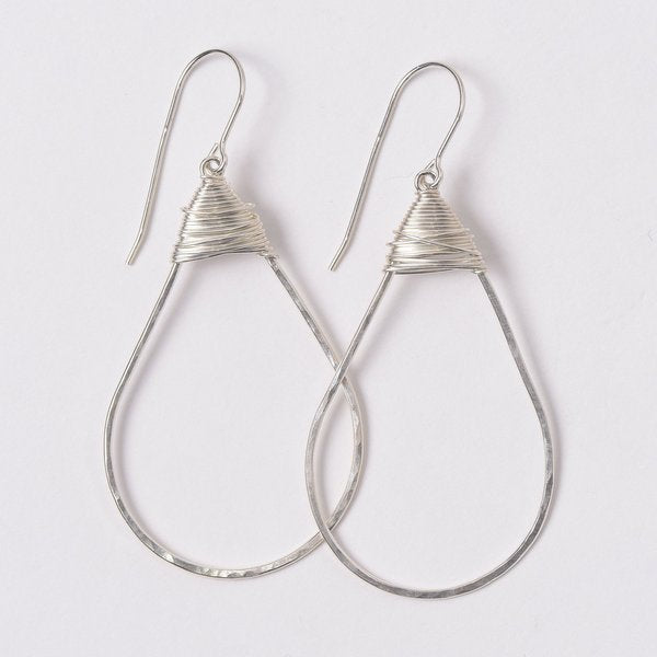 Sterling Silver Earring Hooks, Wire Wrapped Earrings, Best Friend Gift,  Silver Earrings, Boho Earrings, DIY Jewelry, Earring Parts, 