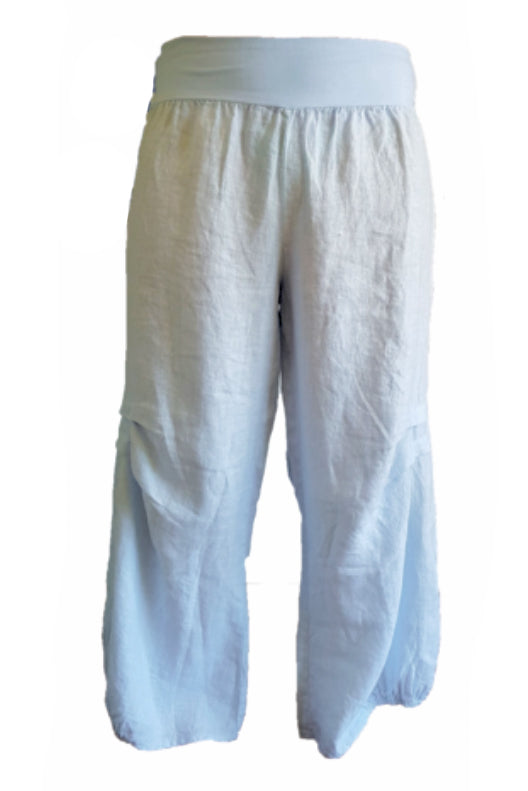 baby blue linen pants