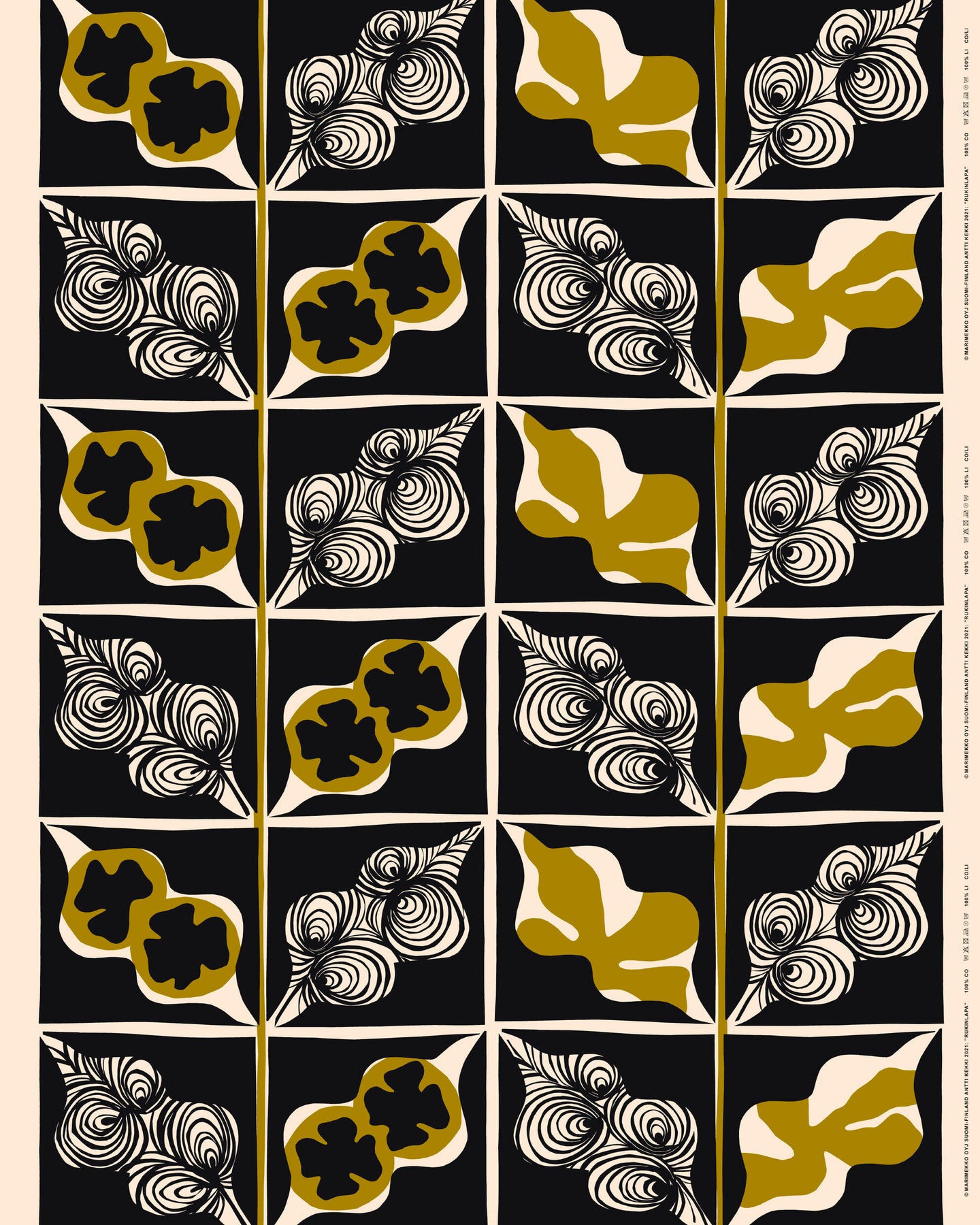 Marimekko Rukinlapa Fabric by the Yard – KIITOSlife