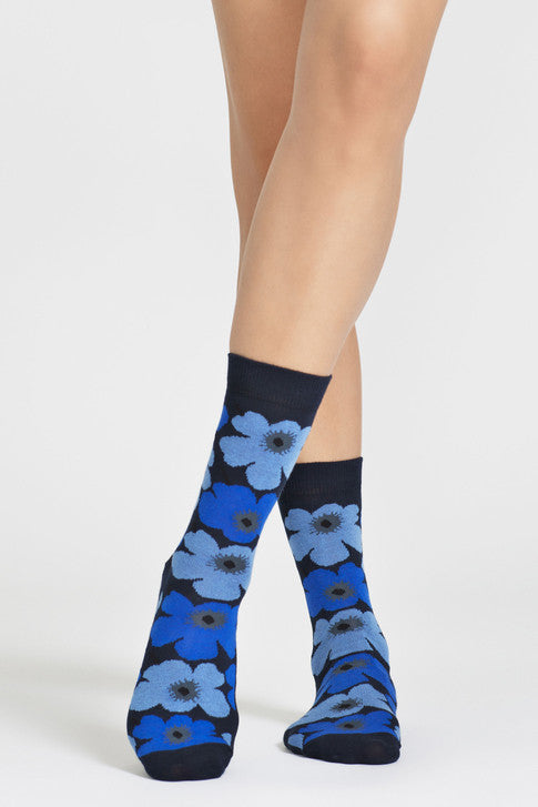 Marimekko Hieta Socks Classic Blue/Blue – KIITOSlife