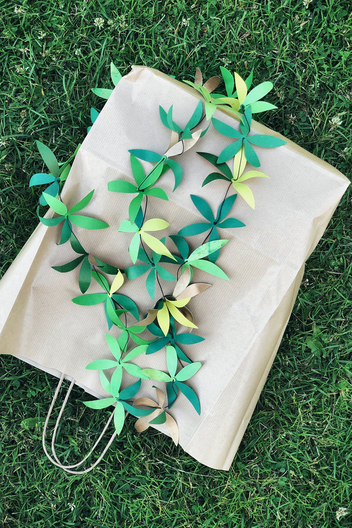 recycled paper garland